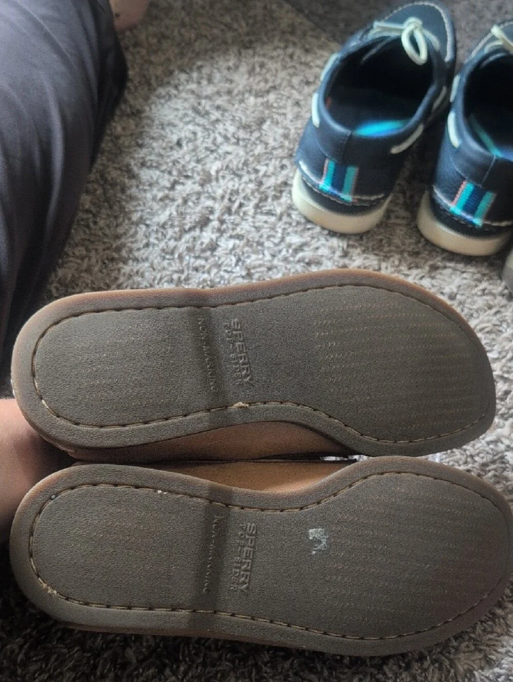 Sperry Tan Leather Boat Shoes